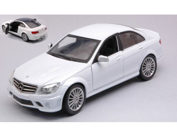 New Ray NY71083W MERCEDES C CLASS 2008 AMG WHITE 1:24 Modellino