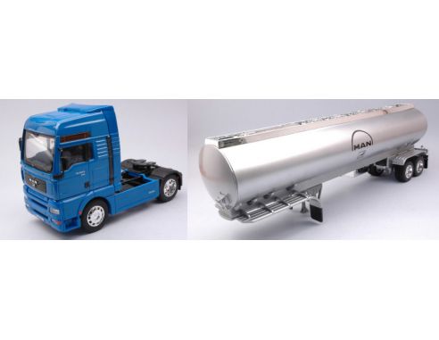 Welly WE39732B MAN TF 510A XXL CISTERNA BLUE 1:32 Modellino