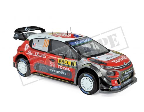 Norev NV181631 CITROEN C3 WRC N.10 WINNER CATALOGNE 2018 S.LOEB-D.ELENA 1:18 Modellino