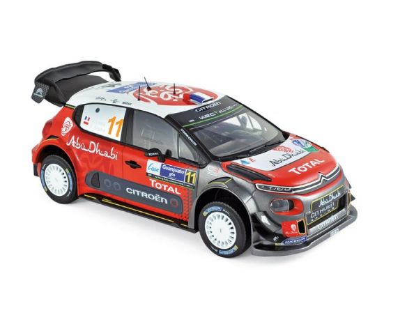 Norev NV181638 CITROEN C3 N.11 5th RALLY MEXICO 2018 S.LOEB-D.ELENA 1:18 Modellino