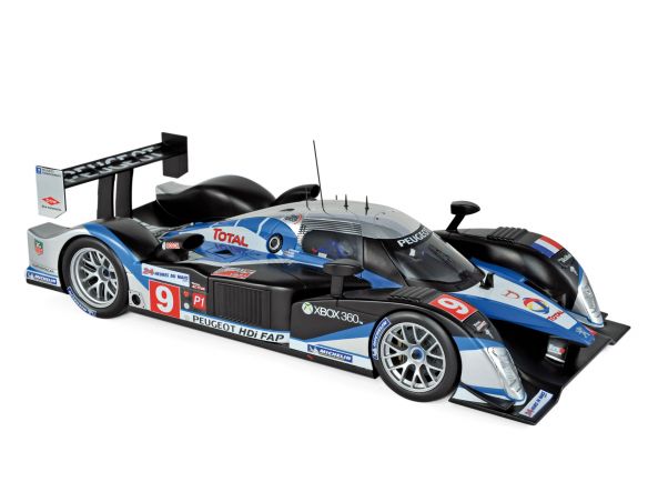 Norev NV184800 PEUGEOT 908 N.9 WINNER LM 2009 BRABHAM-GENE-WURZ 1:18 Modellino