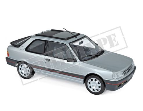 Norev NV184882 PEUGEOT 309 GTi 1987 FUTURA GREY METALLIC 1:18 Modellino