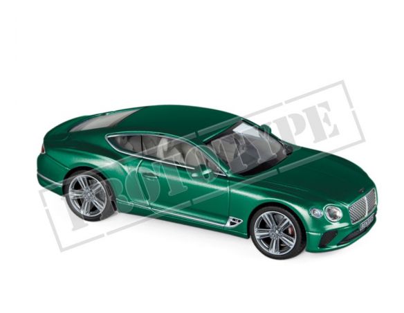 Norev NV270322 BENTLEY CONTINENTAL GT 2018 BRITISH RACING GREEN 4 1:43 Modellino