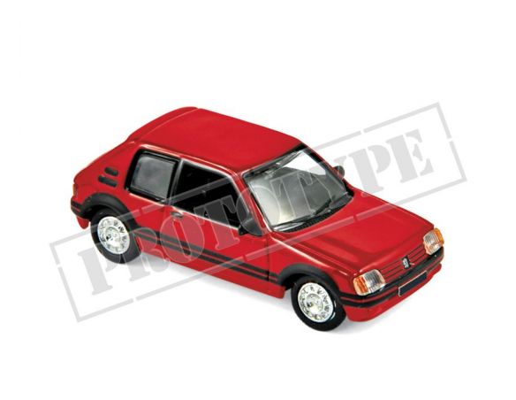 Norev NV471716 PEUGEOT 205 GTi 1.9 1987 VALLELUNGA RED 1:87 Modellino