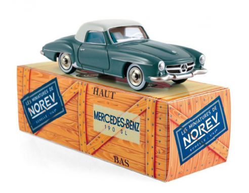 Norev NVCL3511 MERCEDES 190 SL 1956 GRIS/BLEU & GRIS/CLAIR 1:43 Modellino