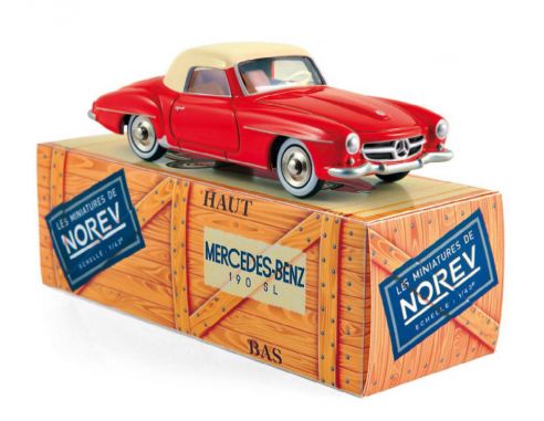 Norev NVCL3512 MERCEDES 190 SL 1956 ROUGE & IVOIRE 1:43 Modellino