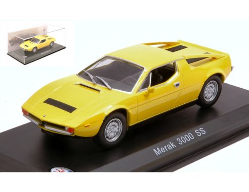 Abrex ABMAS040 MASERATI MERAK 3000 SS 1972 YELLOW 1:43 Modellino