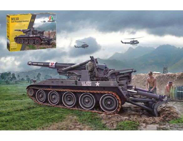 Italeri IT6574 M110 A1 KIT 1:35 Modellino