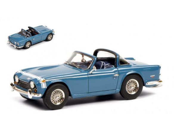 Schuco SH8809 TRIUMPH TR250 LIGHT BLUE 1:43 Modellino