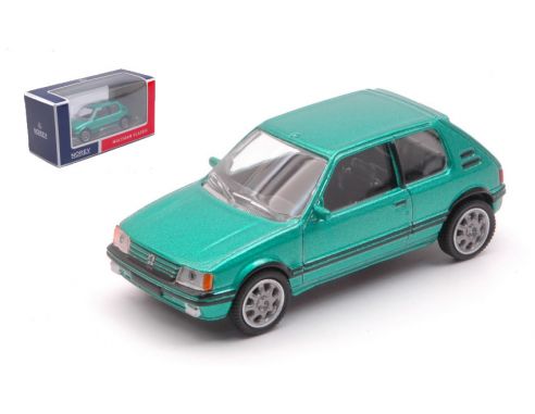 Norev NV319251BJ PEUGEOT 205 GTI METALLIC GREEN 1:64 Modellino