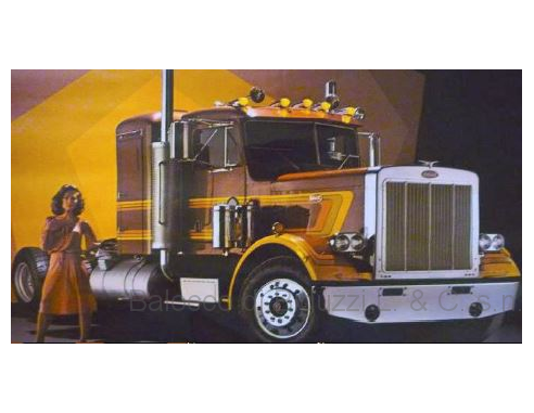 Ixo model TR043 PETERBILT 359 1980 MET.BROWN 1:43 Modellino