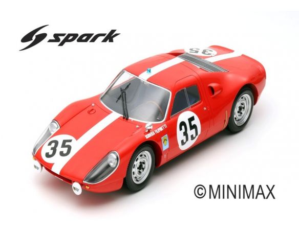 Spark Model S12017 PORSCHE 904 GTS N.35 11th LM 1964 H.MULLER-C.SAGE 1:12 Modellino