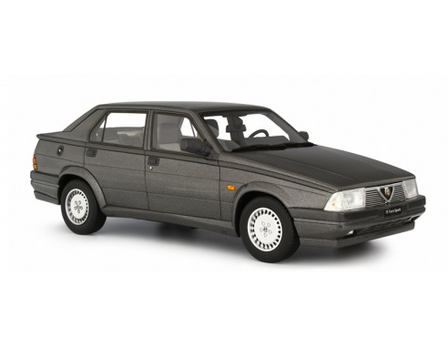 Ixo model LM123A4 ALFA 75 2.0 T.S. 1987 MET.GREY 1:18 Modellino