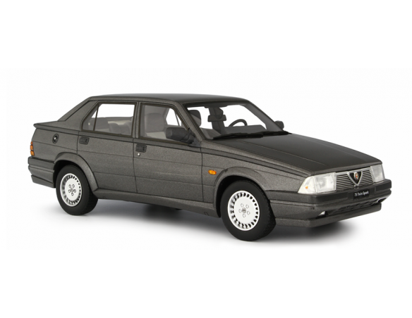 Ixo model LM123A4 ALFA 75 2.0 T.S. 1987 MET.GREY 1:18 Modellino