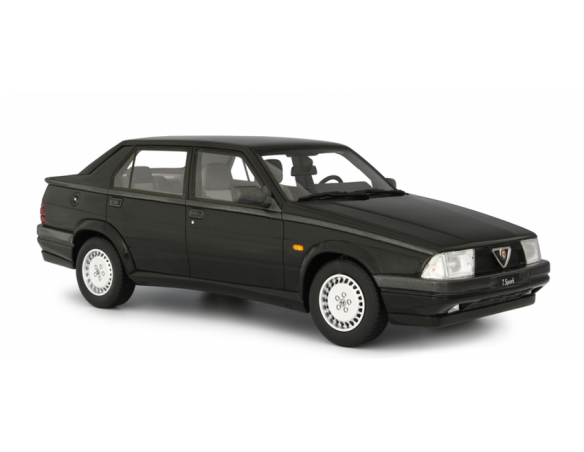 LAUDO RACING LM123A5R ALFA 75 2.0 T.S. 1988 BLACK 1:18 Modellino