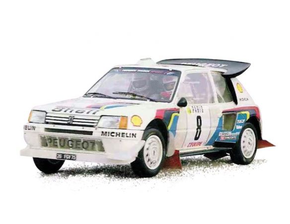 Norev NV184862 PEUGEOT 205 T16 N.8 6th MONTE CARLO 1986 B.SABY-J.F.FAUCHILLE 1:18 Modellino