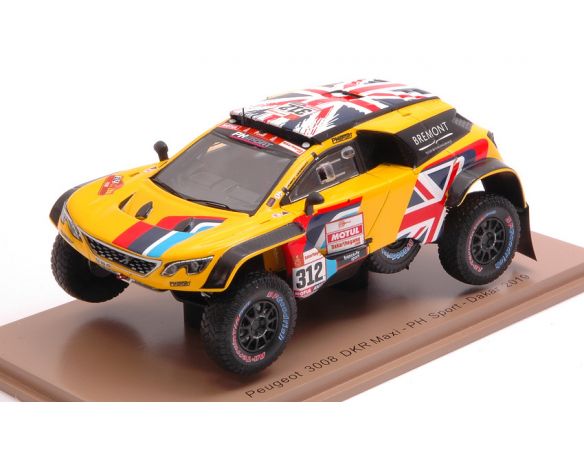 Spark Model S5627 PEUGEOT 3008 DKR N.312 DAKAR 2019 H.HUNT-W.ROSEGAAR 1:43 Modellino