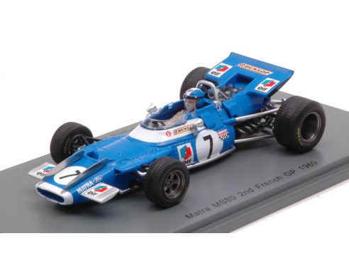 Spark Model S7193 MATRA MS80 JEAN-PIERRE BELTOISE 1969 N.7 2nd FRENCH GP 1:43 Modellino