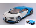 Welly WE11010MBW BUGATTI CHIRON METALLIC BLUE/WHITE GT SERIES 1:18 Modellino