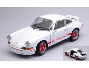 Welly WE24086W PORSCHE 911 CARRERA RS 2.7 WHITE/RED 1:24 Modellino