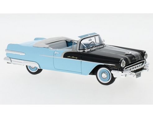 Neo Scale Models NEO44062 PONTIAC STAR CHIEF CONVERTIBLE 1956 BLACK/BLUE 1:43 Modellino
