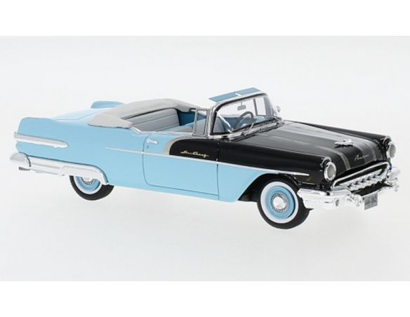 Neo Scale Models NEO44062 PONTIAC STAR CHIEF CONVERTIBLE 1956 BLACK/BLUE 1:43 Modellino