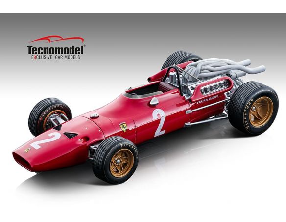 Tecnomodel TMD18120C FERRARI 312 F1-67 N.2 ITALIAN GP 1967 CHRIS AMON 1:18 Modellino