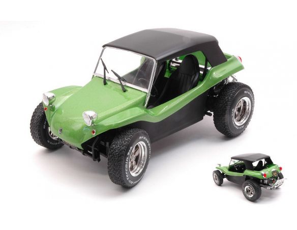 Solido SL1802703 MANX MEYERS BUGGY SOFT ROOF 1968 GREEN 1:18 Modellino