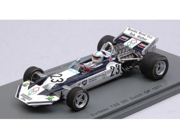 Spark Model S4014 SURTEES TS9 JOHN SURTEES 1971 N.23 5th DUTCH GP 1:43 Modellino