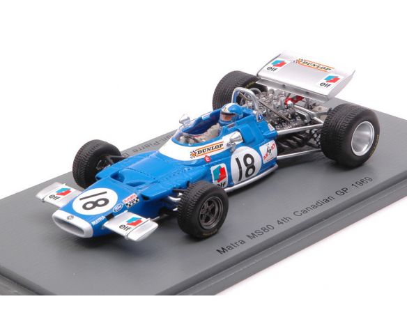 Spark Model S7194 MATRA MS80 JEAN PIERRE BELTOISE 1969 N.18 4th CANADIAN GP 1:43 Modellino