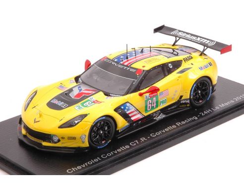 Spark Model S7929 CHEVROLET CORVETTE C7 R N.64 LM 2019 GAVIN-MILNER-FASSLER 1:43 Modellino