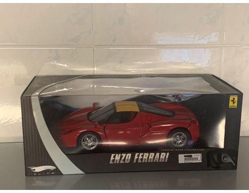 Hot Wheels Elite n2064 Ferrari Enzo Ferrari Die Cast 1:18 Modellino Scatola Rovinata