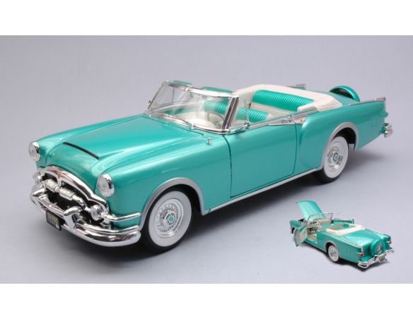 LUCKY DIE CAST LDC92798GN PACKARD CARIBBEAN 1953 METALLIC LIGHT GREEN 1:18 Modellino