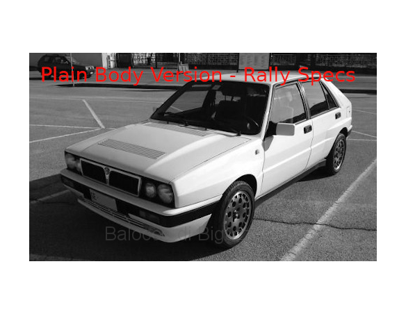 Ixo model MDCS026 LANCIA DELTA HF INTEGRALE 16V WHITE 1989  PLAIN BODY VERSION 1:43 Modellino