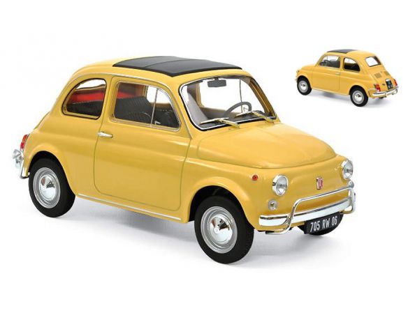 Norev NV187772 FIAT 500 L 1968 YELLOW 1:18 Modellino