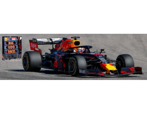 Spark Model S6049 RED BULL M.VERSTAPPEN 2019 N.33 3rd USA GP W/PIT BOARD 1:43 Modellino