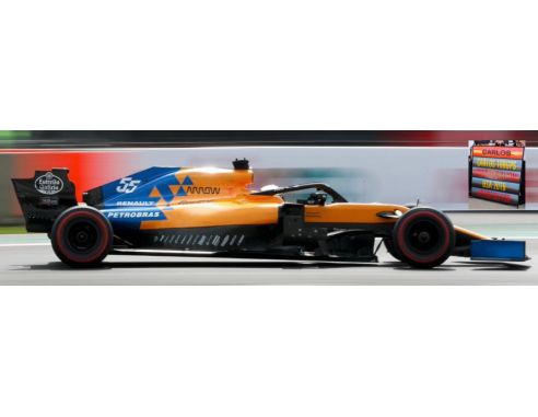 Spark Model S6050 MC LAREN C.SAINZ JR.2019 N.55 USA GP 100th GP WITH PIT BOARD 1:43 Modellino
