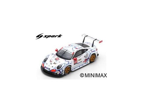 Spark Model S87147 PORSCHE 911 RSR N.911 WINNER GTLM PETIT LM 2018 PILET-TANDY-MAKOW.1:87 Modellino