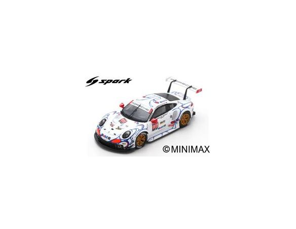 Spark Model S87147 PORSCHE 911 RSR N.911 WINNER GTLM PETIT LM 2018 PILET-TANDY-MAKOW.1:87 Modellino