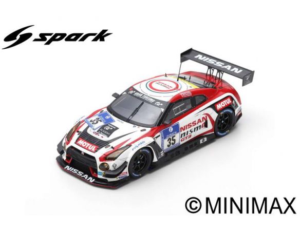 Spark Model SG263 NISSAN GT-R N.35 24 H NURBURGRING 2016 KRUMM-HOSHINO-BUNCOMBE-ORD.1:43 Modellino