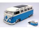 JADA TOYS JADA99023 VW BUS 1962 BLUE/WHITE 1:24 Modellino