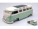 JADA TOYS JADA99025 VW BUS 1962 LIGHT GREEN/WHITE 1:24 Modellino
