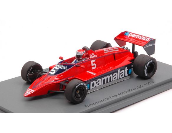 Spark Model S7112 BRABHAM ALFA ROMEO BT48 NIKI LAUDA 1979 N.5 4th ITALY GP 1:43 Modellino