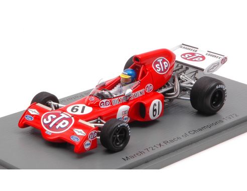 Spark Model S7166 MARCH 721X RONNIE PETERSON 1972 N.61 RACE OF CHAMPIONS 1:43 Modellino