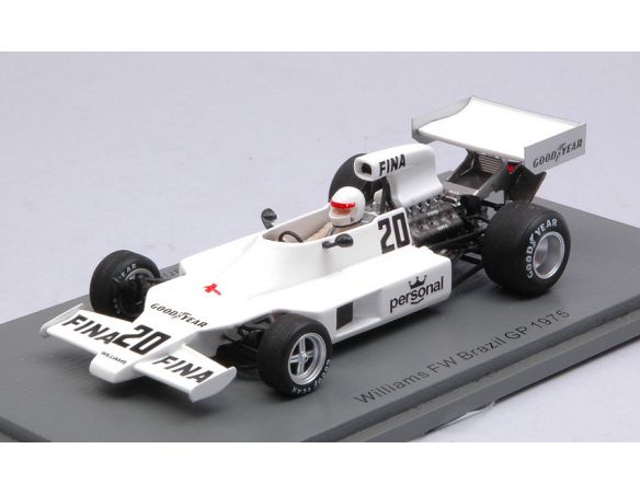 Spark Model S7485 WILLIAMS FW ARTURO MERZARIO 1975 N.20 BRAZILIAN GP 1:43 Modellino