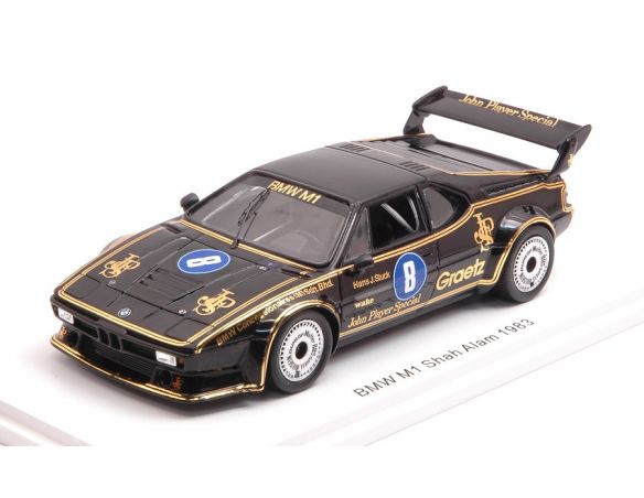 Spark Model SA185 BMW M1 N.8 GR.5 WINNER SHAH ALAM 1983 H.JOACHIM STUCK 1:43 Modellino