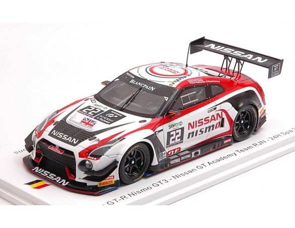 Spark Model SB180 NISSAN GT-R N.22 24 H SPA 2016 SANCHEZ-SIMMONS-SARAZIN-WALKINSHAW 1:43 Modellino