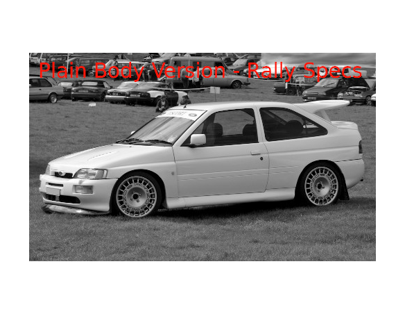Ixo model MDCS025 FORD ESCORT RC COSWORTH WHITE 1994 PLAIN BODY W/4 WHEELS-HEADLIGHTS 1:43 Modellino