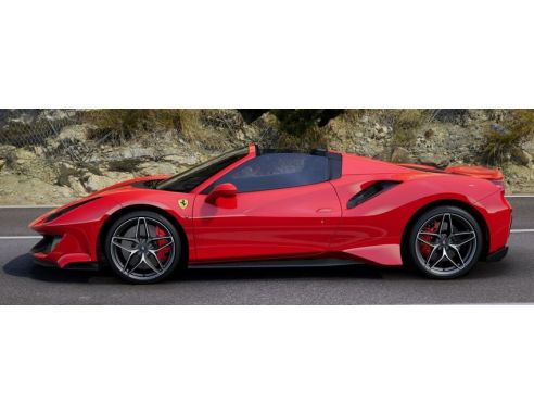 Looksmart LS496HTB FERRARI 488 PISTA SPIDER HARD TOP ROSSO CORSA/NERO DAYTONA 1:43 Modellino