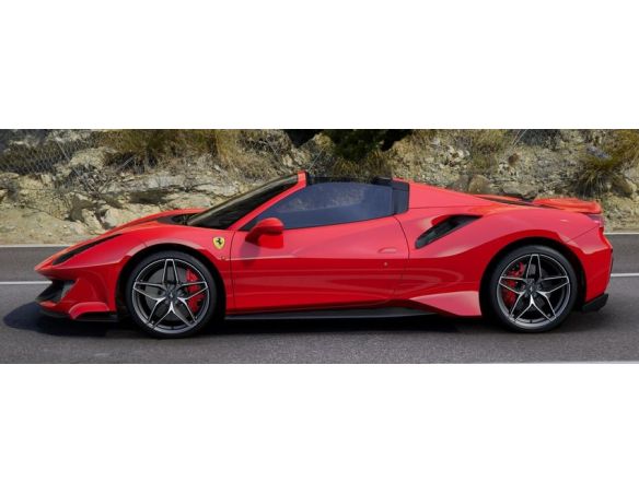 Looksmart LS496HTB FERRARI 488 PISTA SPIDER HARD TOP ROSSO CORSA/NERO DAYTONA 1:43 Modellino